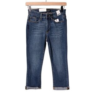 NWT Judy Blue Women’s Skinny Fit Capri Denim Jeans Blue Size 0 or 24